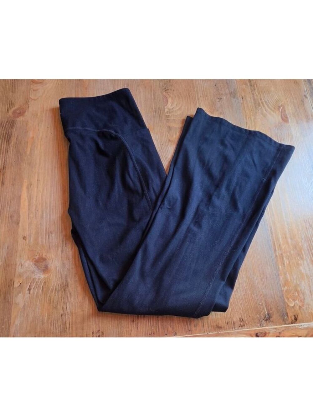 Freely Black High Rise Flare Yoga Pants XL Side Pocket Athletic Leggings